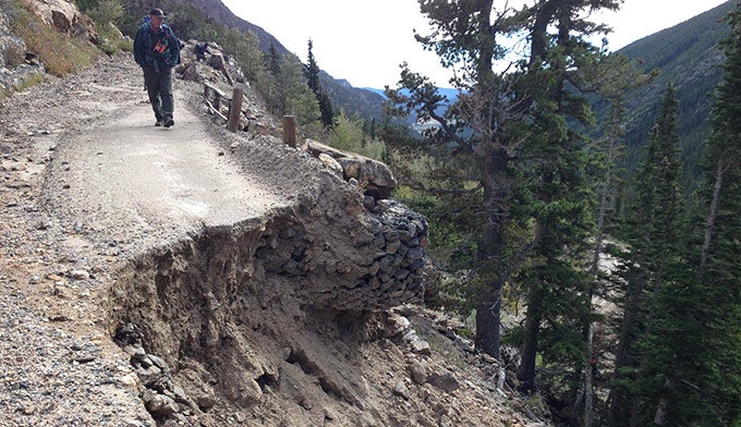 "2013 Flood Damage to Old Fall River Road"
