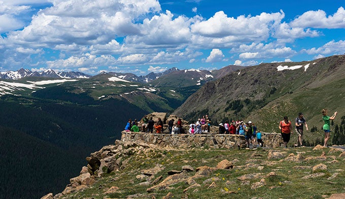 "Overlook on Trail Ridge Road in Rocky Mountain National Park"