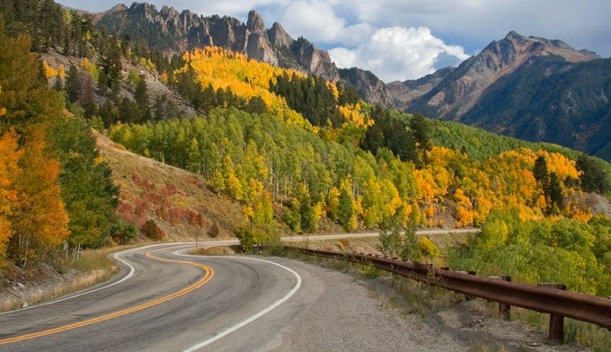 "Trail Ridge Road in Autumn in Rocky Mountain National Park"