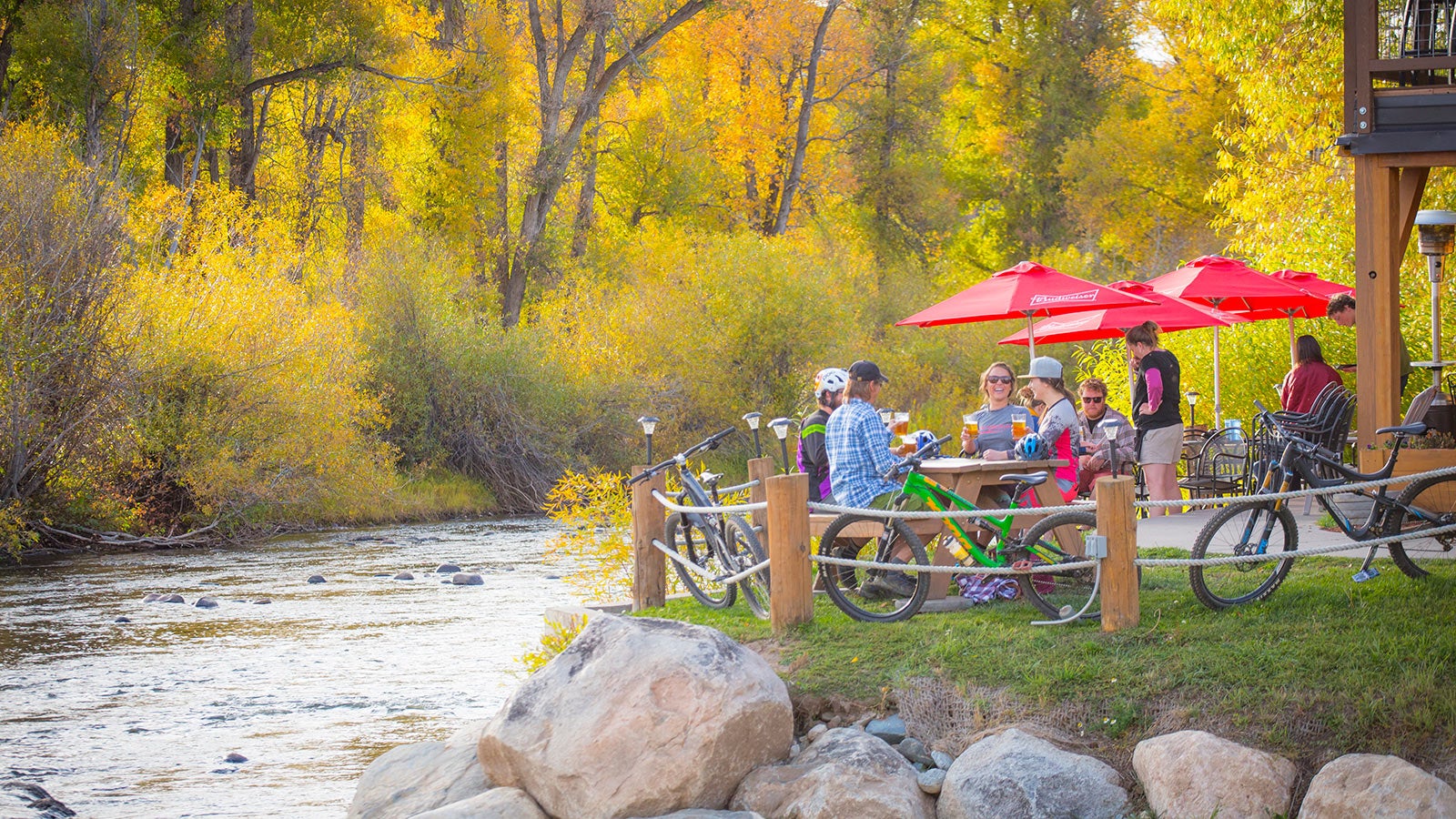 Downtown Steamboat Springs, Colorado in autumn