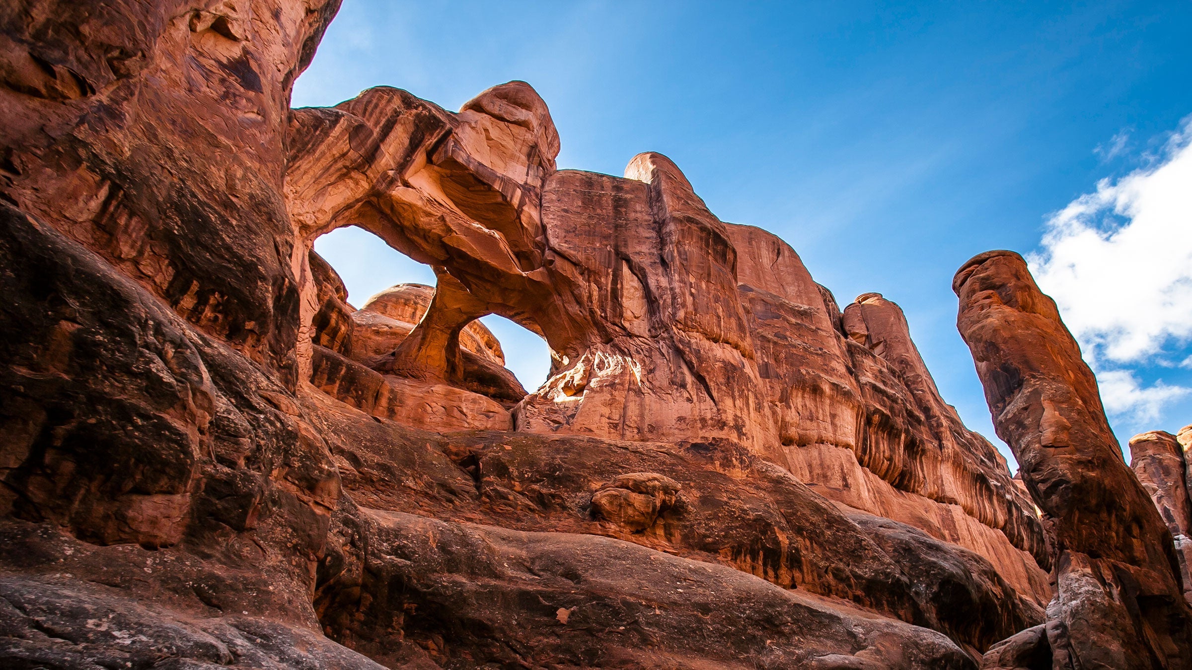 Skull Arch in Arches National Park, Utah