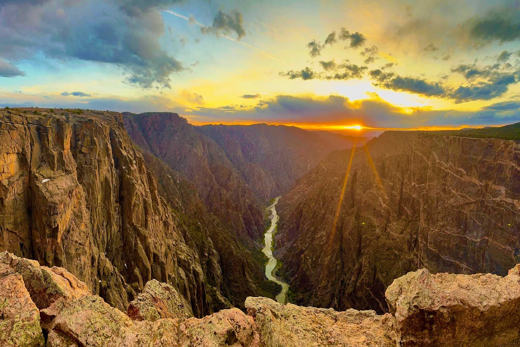 Black Canyon of the Gunnison at sunset